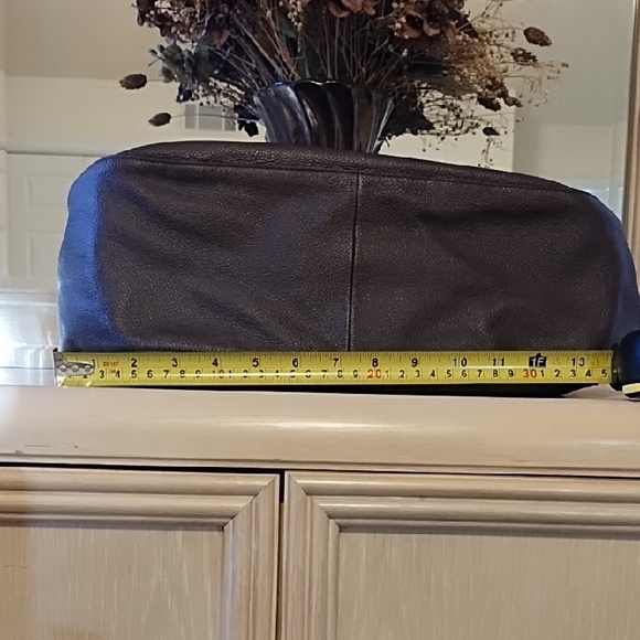 DKNY Dark Brown Leather Hobo Bag - Picture 3 of 7